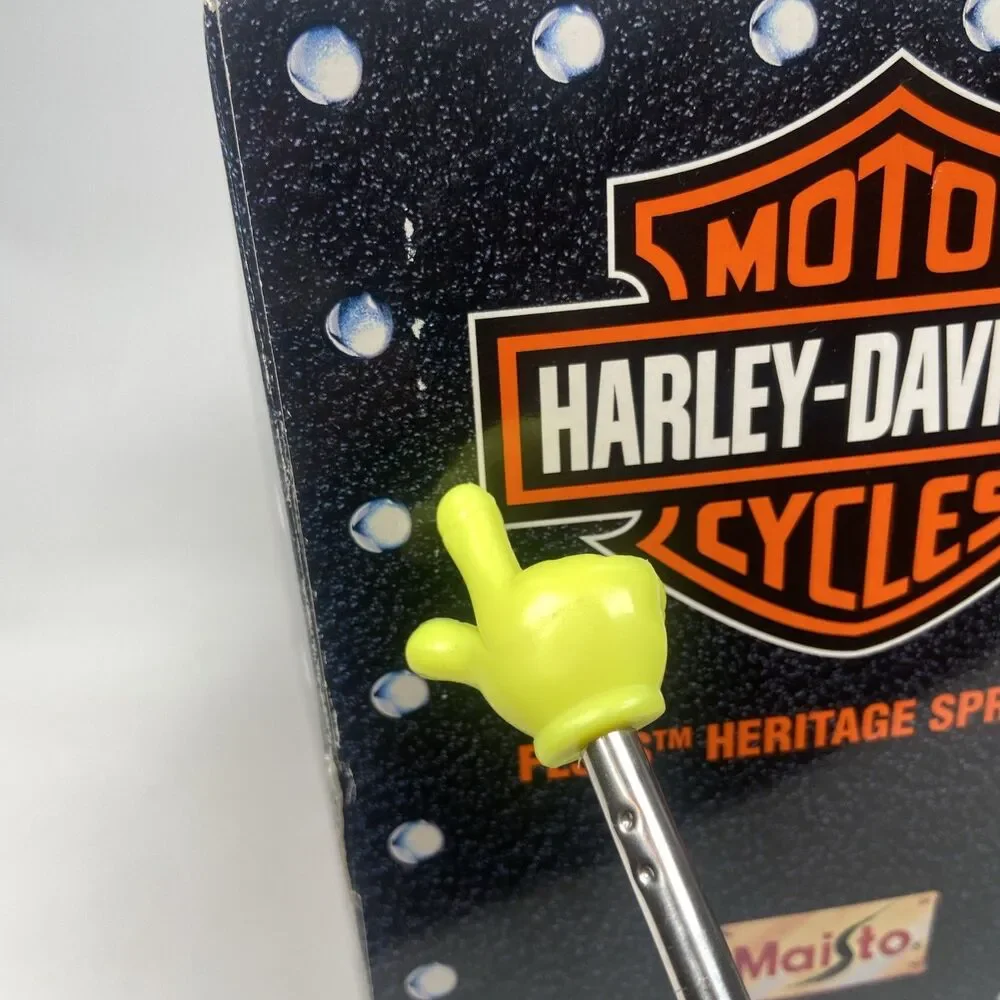 Maisto White Harley Davidson FLSTS Heritage Springer 1:10 95th Anniv. Collectors